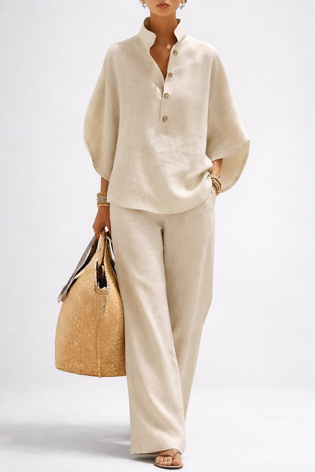 Beatrice | Relaxed Wide-Leg Two-Piece Set