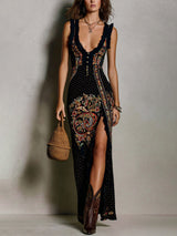 Harlow | Bohemian Paisley Maxi Dress