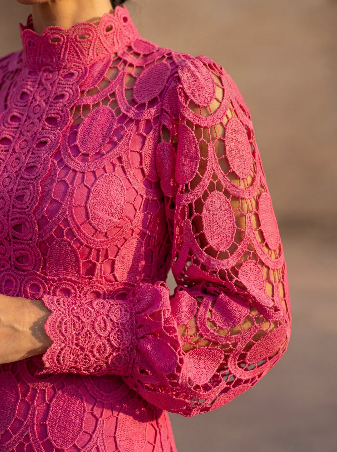 Emmeline | Elegant Lace Midi Dress