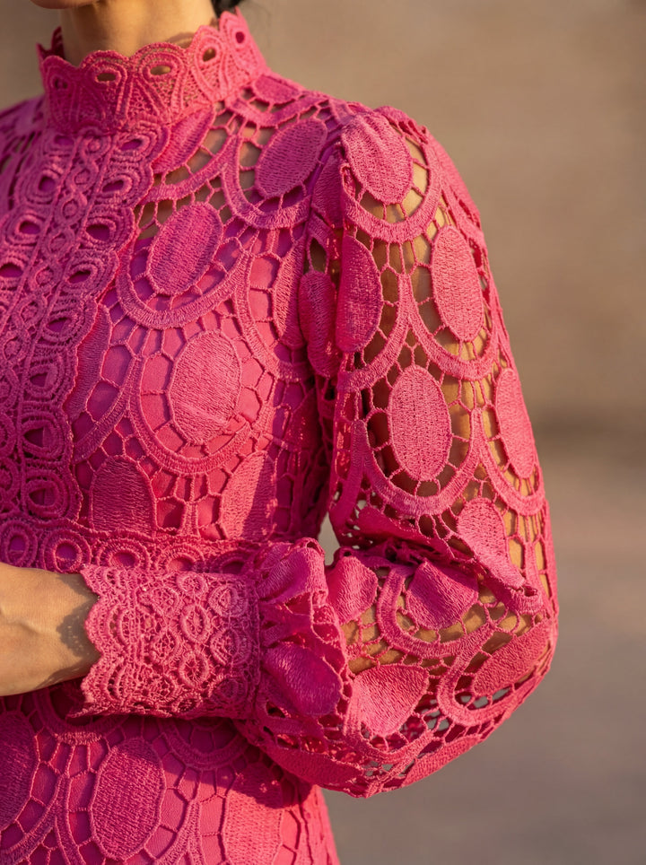 Emmeline | Elegant Lace Midi Dress