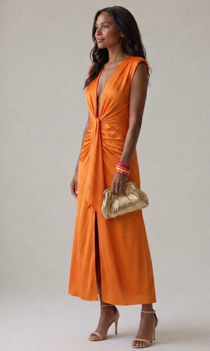 Elise | Elegant Draped Evening Dress