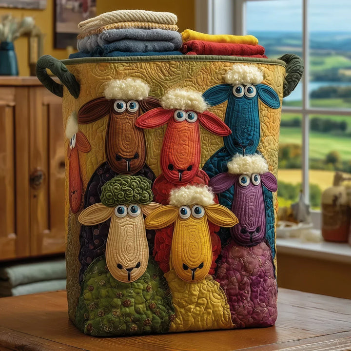 Sylvia | Hand-Quilted Woodland Storage Basket
