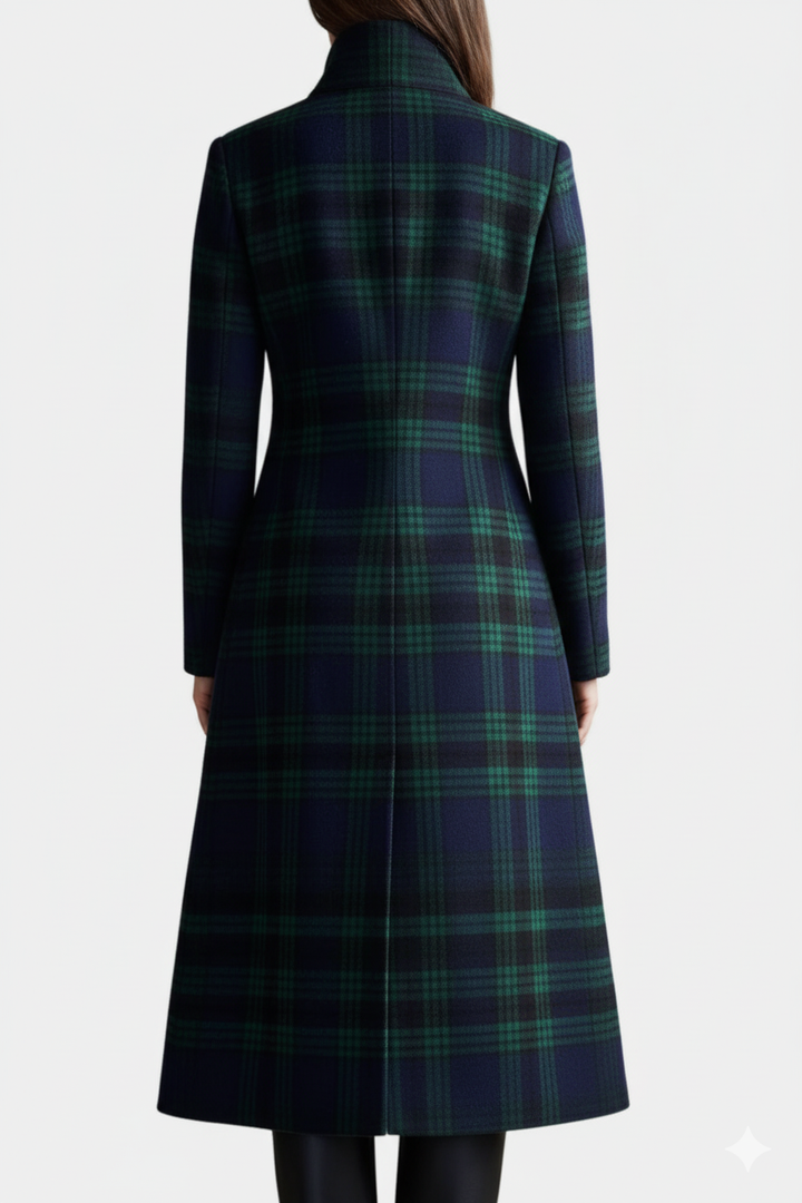 Valentina | Tailored Check Midi Coat