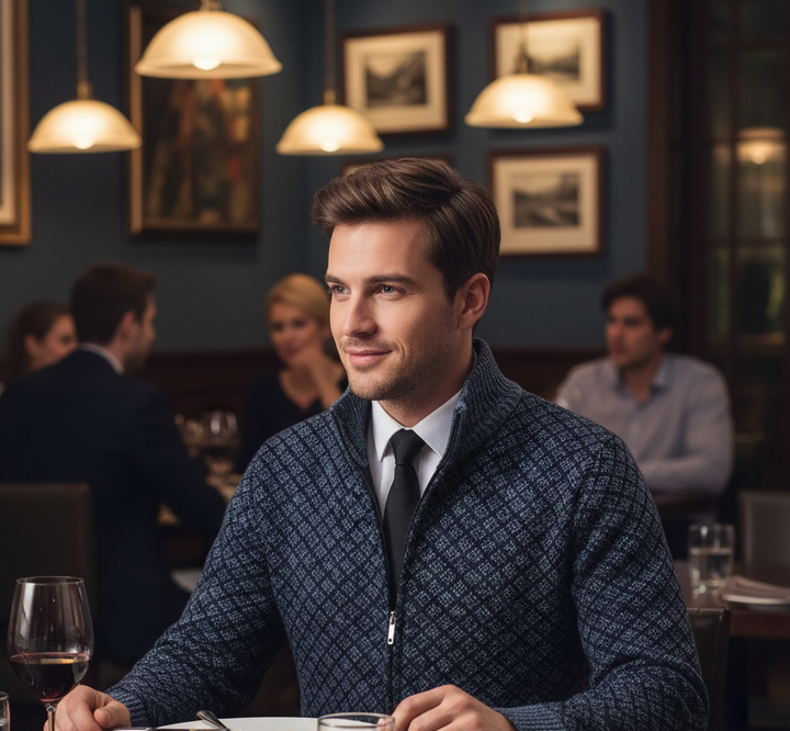 Harrington | Refined Full-Zip Cardigan