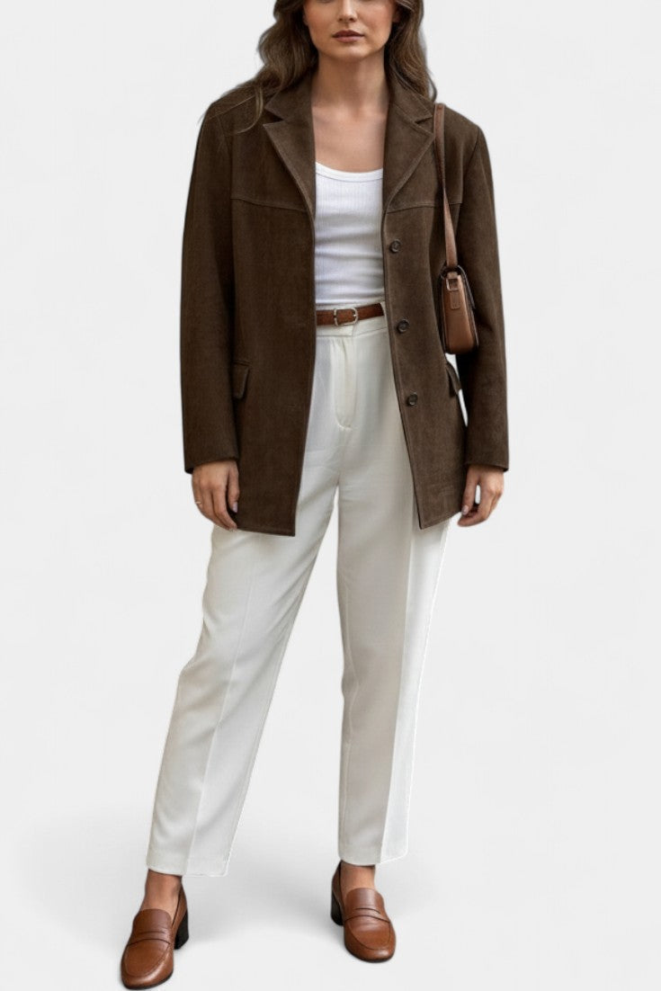 Carolyn | Relaxed Notched-Collar Jacket