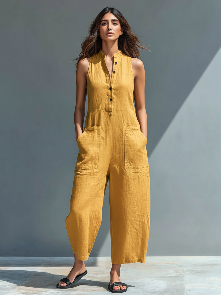 Francesca | Relaxed Sleeveless Jumpsuit