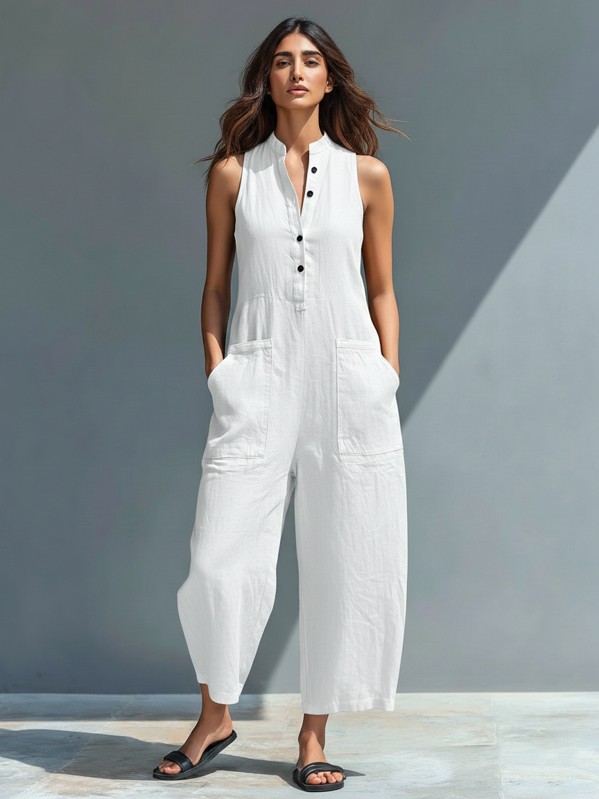 Francesca | Relaxed Sleeveless Jumpsuit