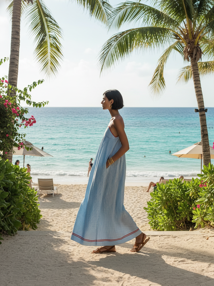 Anwen | Breezy Striped Maxi Dress
