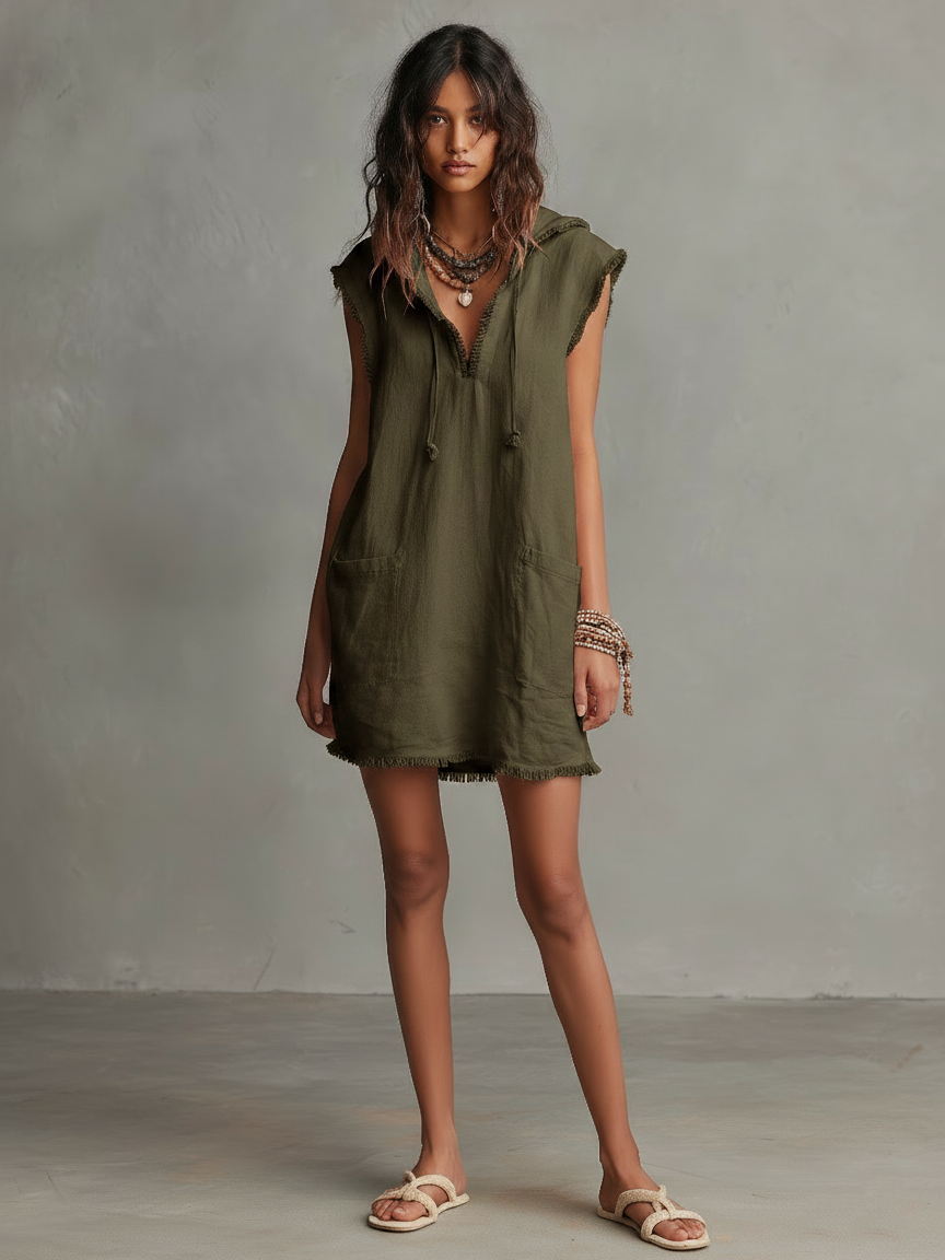 Adeline | Relaxed Hooded Summer Dress