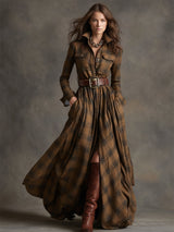 Gwyneth | Timeless Checked Shirt Dress