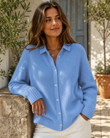 Marguerite Rose | Relaxed Button-Down Knit Cardigan