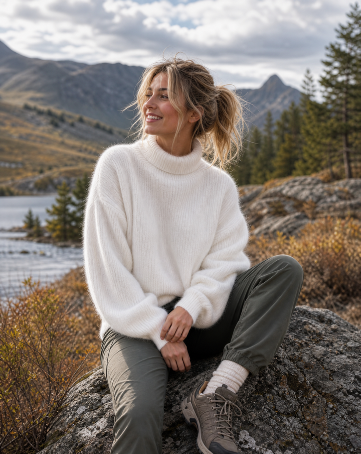 Elsa | Relaxed Mock-Neck Sweater