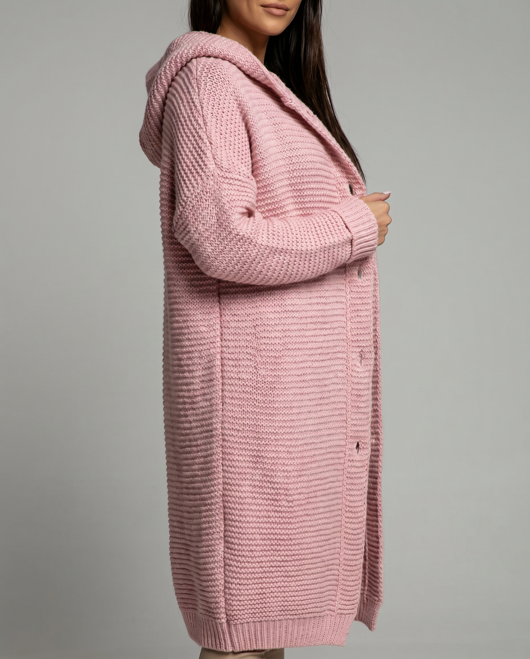 Maisie | Cosy Hooded Longline Cardigan