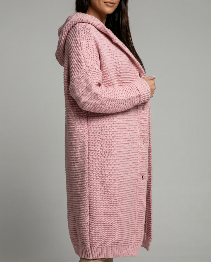Maisie | Cosy Hooded Longline Cardigan