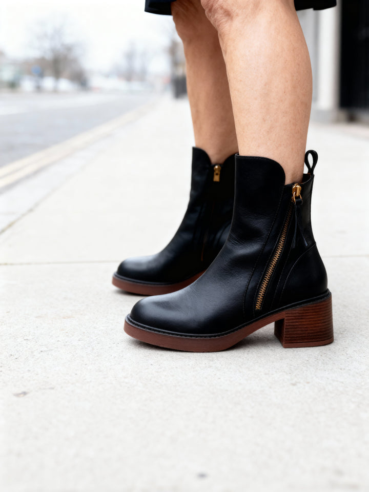 Laurel | Refined Block-Heel Ankle Boots