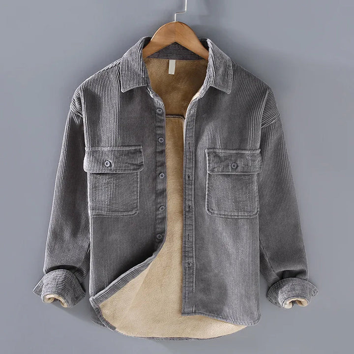 Hugo | Warm Ribbed Utility Overshirt