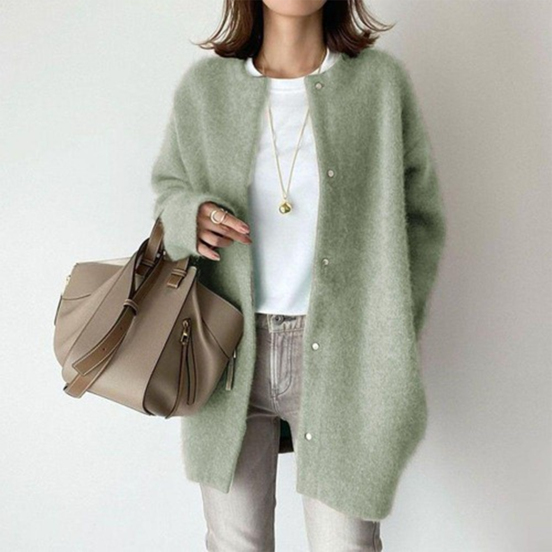 Adela | Relaxed Button-Front Cardigan