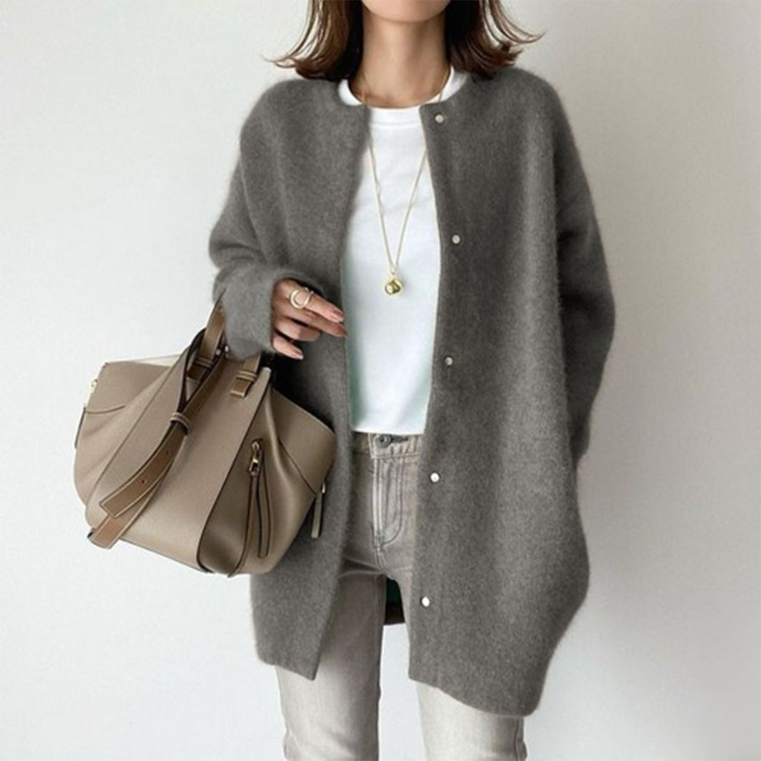 Adela | Relaxed Button-Front Cardigan