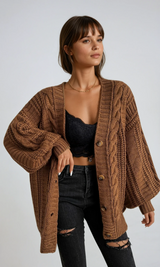 Thornbury | Oversized Cable-Knit Cardigan
