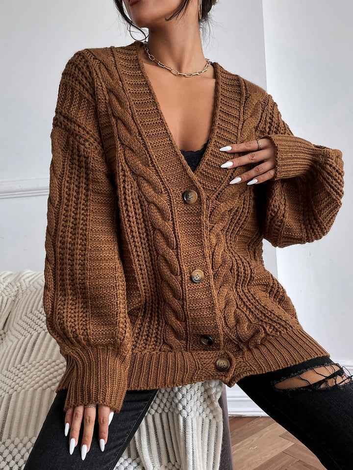 Thornbury | Oversized Cable-Knit Cardigan