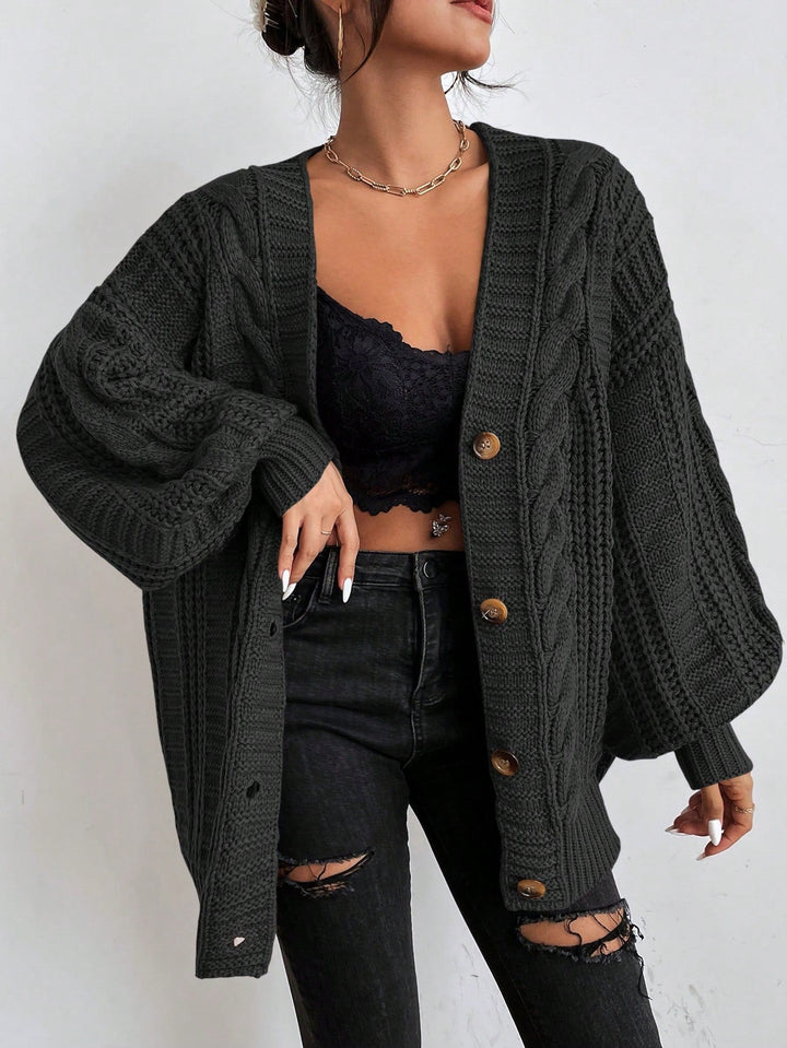 Thornbury | Oversized Cable-Knit Cardigan