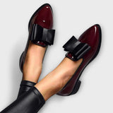 Regina | Pointed Bow Loafers