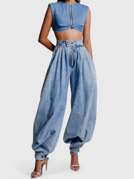 Kendra | Relaxed High-Waisted Trousers