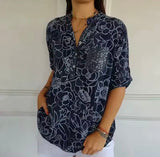 Marlowe | Refined Print Blouse with Pocket