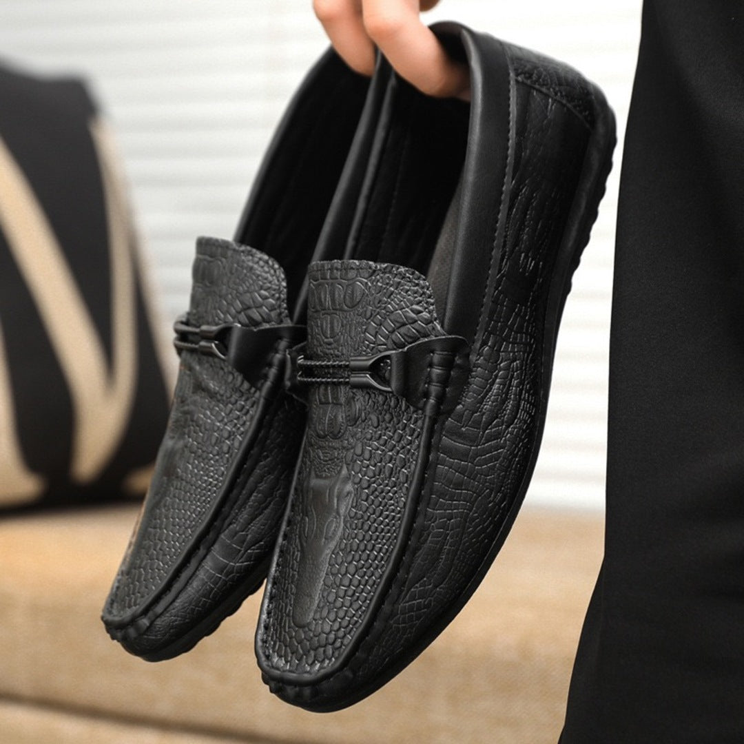 Sterling | Textured Slip-On Loafers