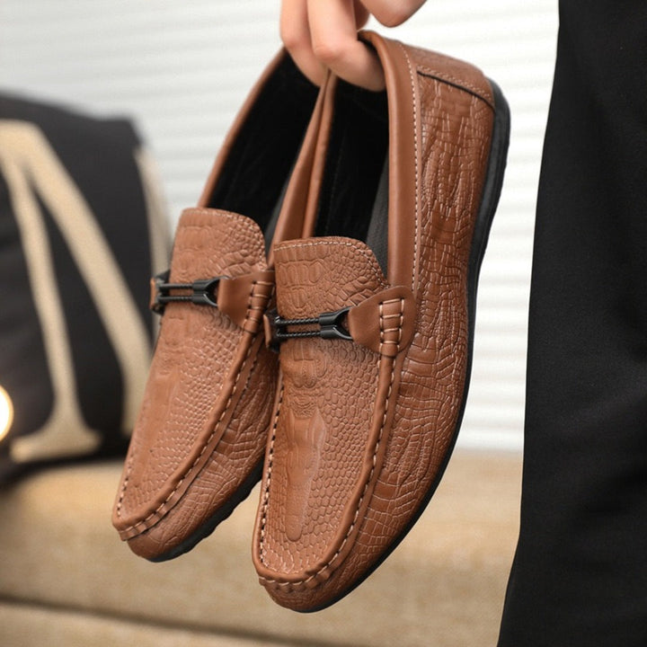 Sterling | Textured Slip-On Loafers