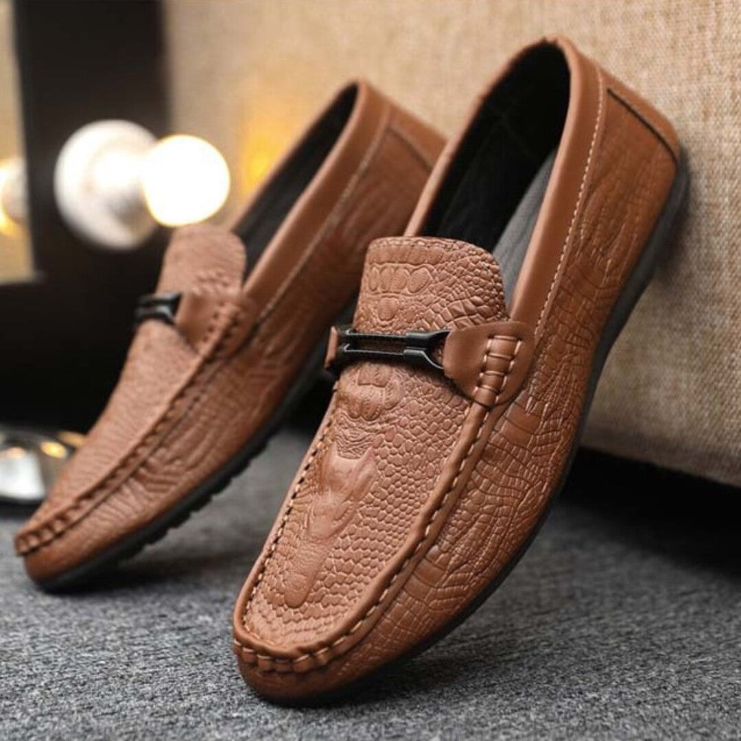 Sterling | Textured Slip-On Loafers