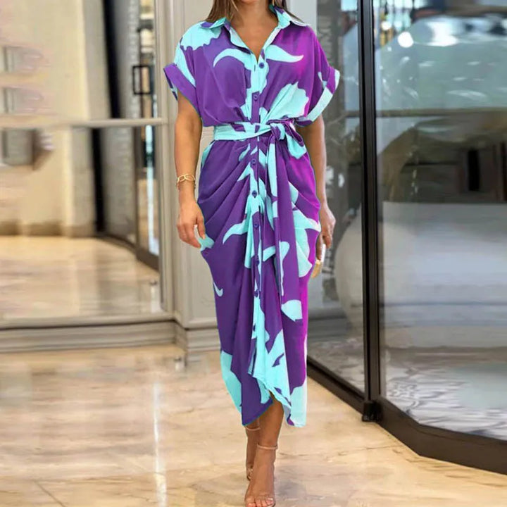 Patricia | Elegant Belted Shirt Dress