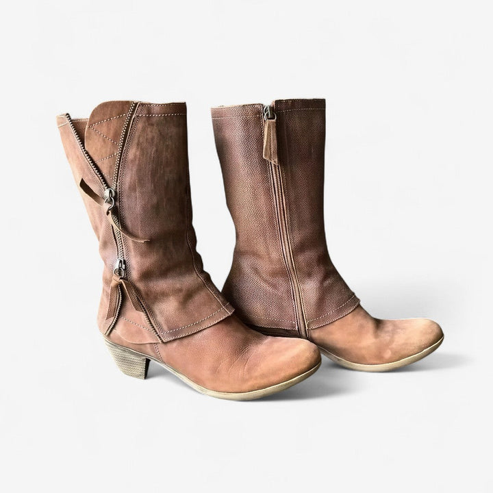 Winifred | Timeless Mid-Calf Heeled Boots