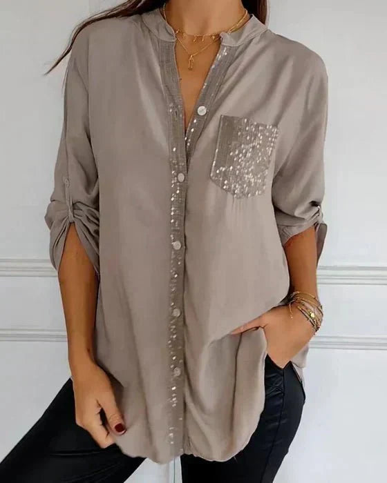 Blanche | Relaxed Button-Front Blouse