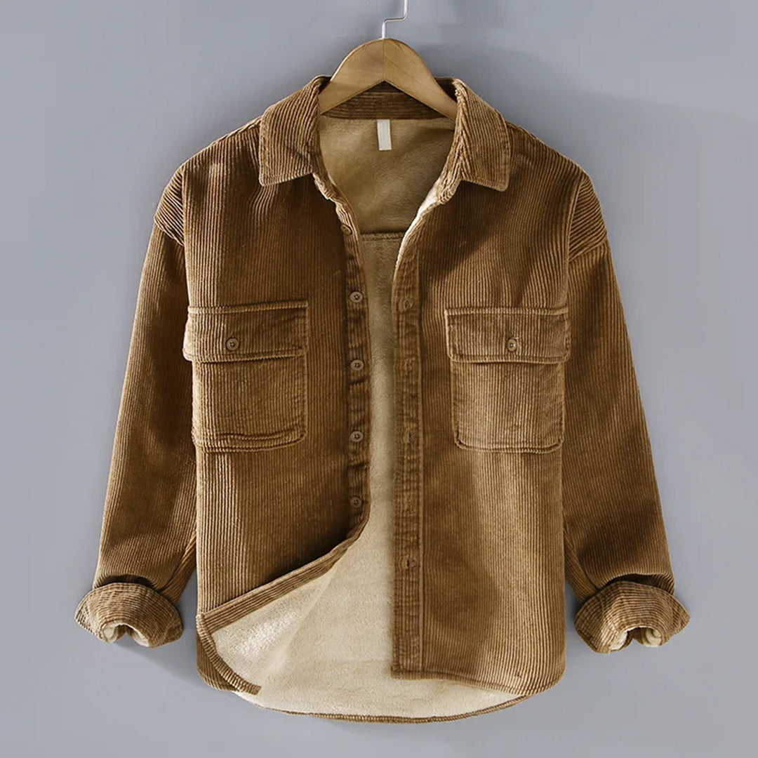 Hugo | Warm Ribbed Utility Overshirt