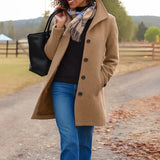 Brigitte | Tailored Single-Breasted Coat