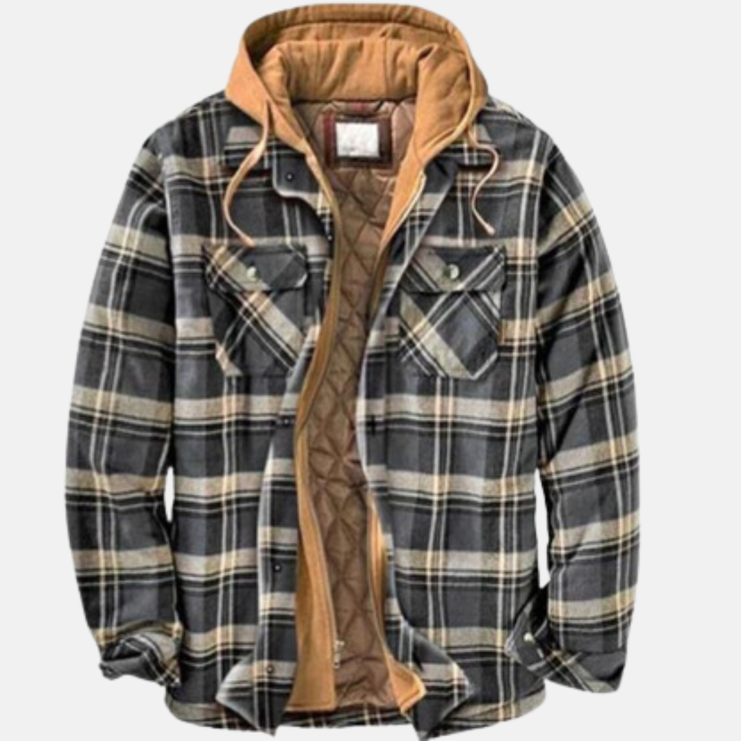 Wesley | Rugged Hooded Check Jacket