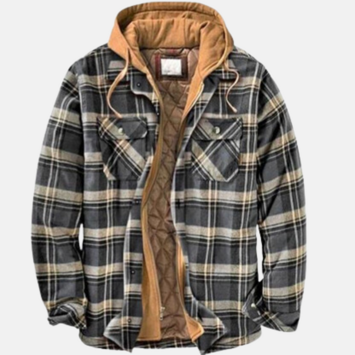 Wesley | Rugged Hooded Check Jacket