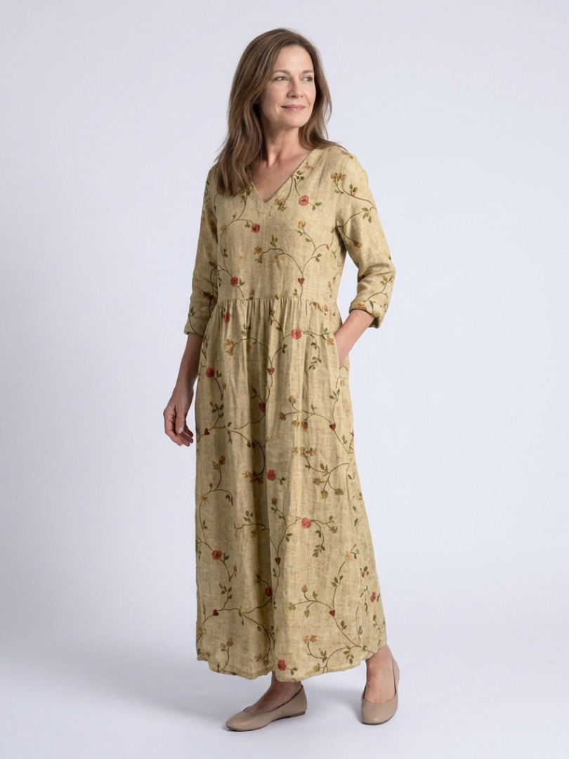 Miranda | Floral V-Neck Maxi Dress