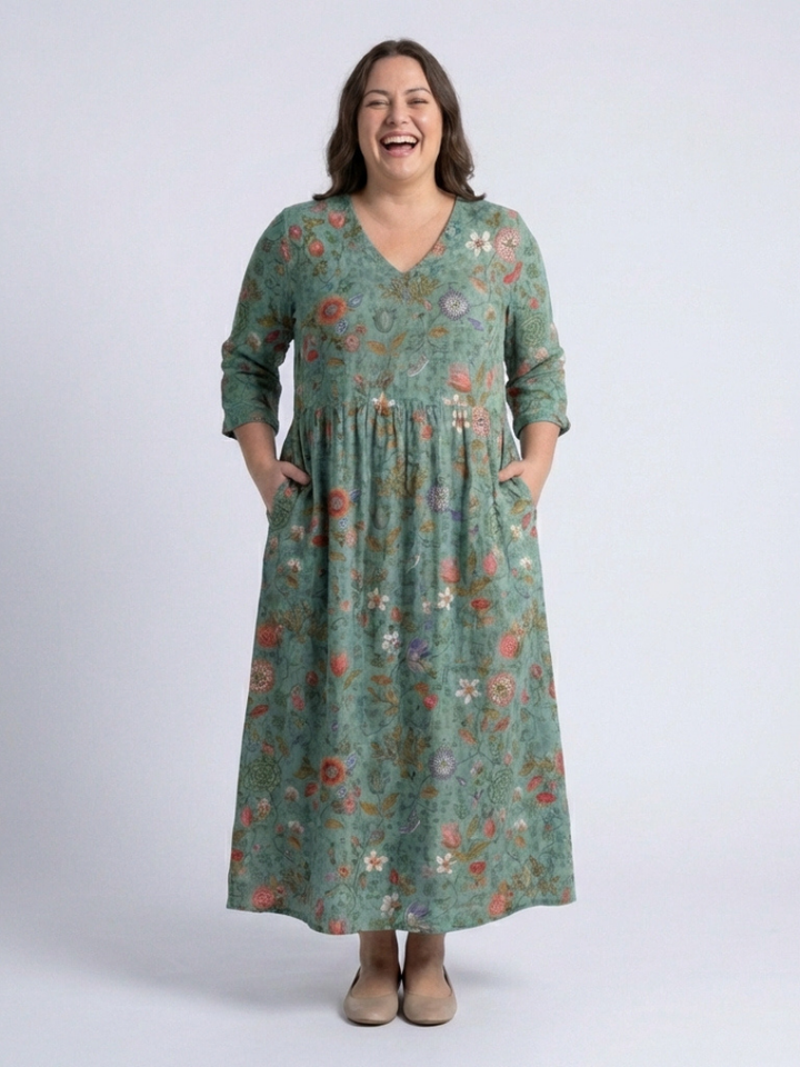 Miranda | Floral V-Neck Maxi Dress