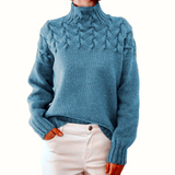 Bernadette | Cable-Knit Turtleneck Sweater