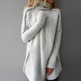 Verity | Relaxed Longline Roll-Neck Jumper
