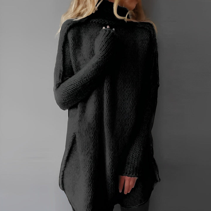 Verity | Relaxed Longline Roll-Neck Jumper