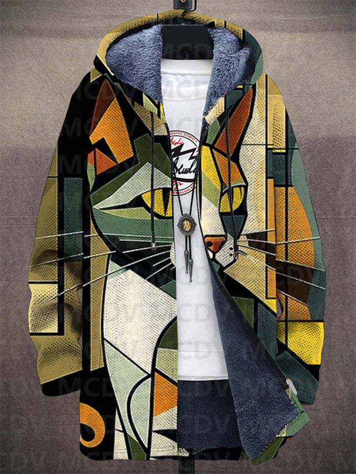 Preston | Artistic Print Hooded Jacket
