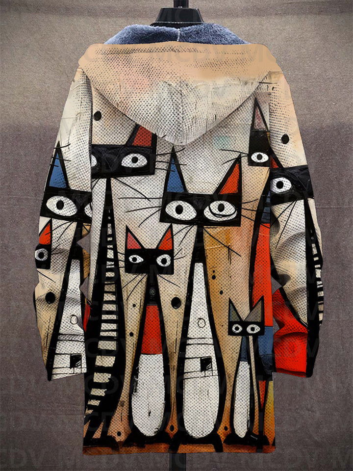 Preston | Artistic Print Hooded Jacket