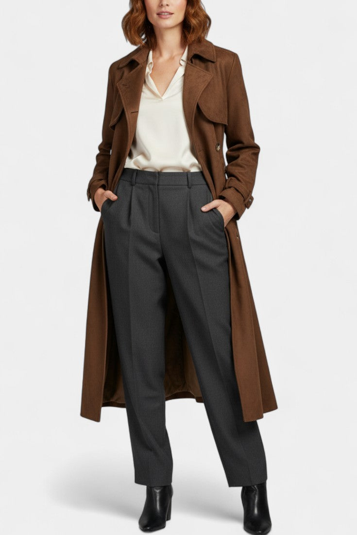 Sybil | Belted Longline Trench Coat