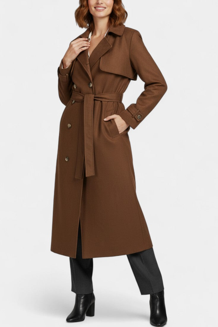 Sybil | Belted Longline Trench Coat