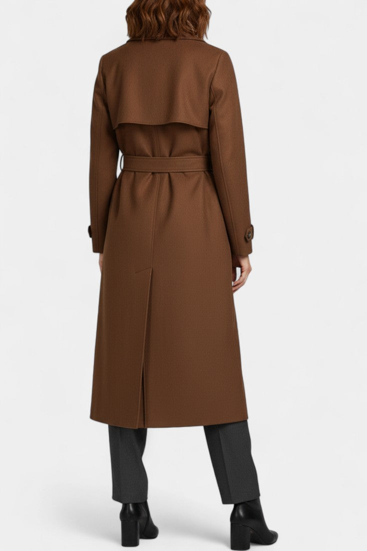 Sybil | Belted Longline Trench Coat