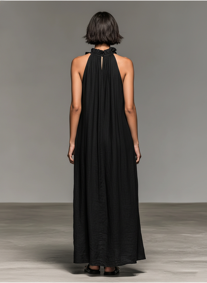 Annabel | Ruffle-Trim Maxi Dress