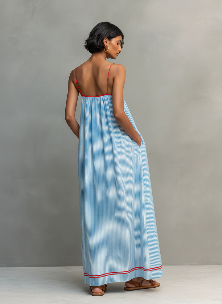 Elsa | Breezy Striped Maxi Dress